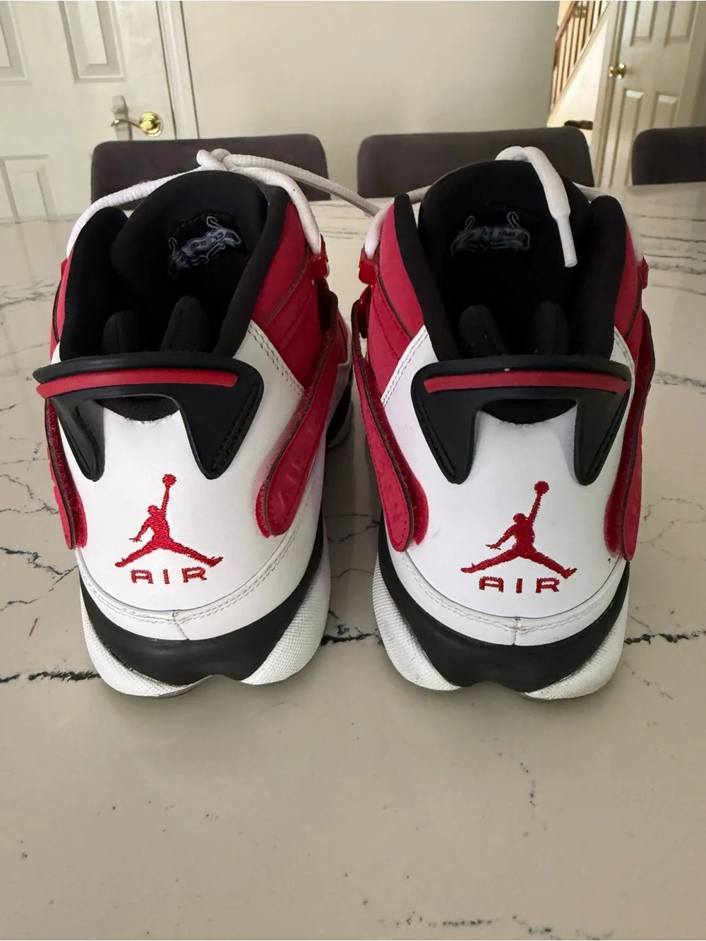 Nike Air Jordan Red White Black Basketball Shoes - Men's 11 Size